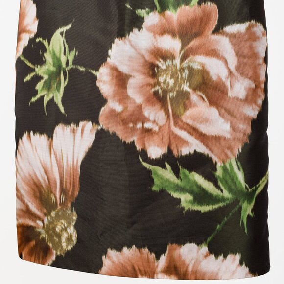 Zac Posen Floral Print Structured Neckline Dress - Picture 6 of 9